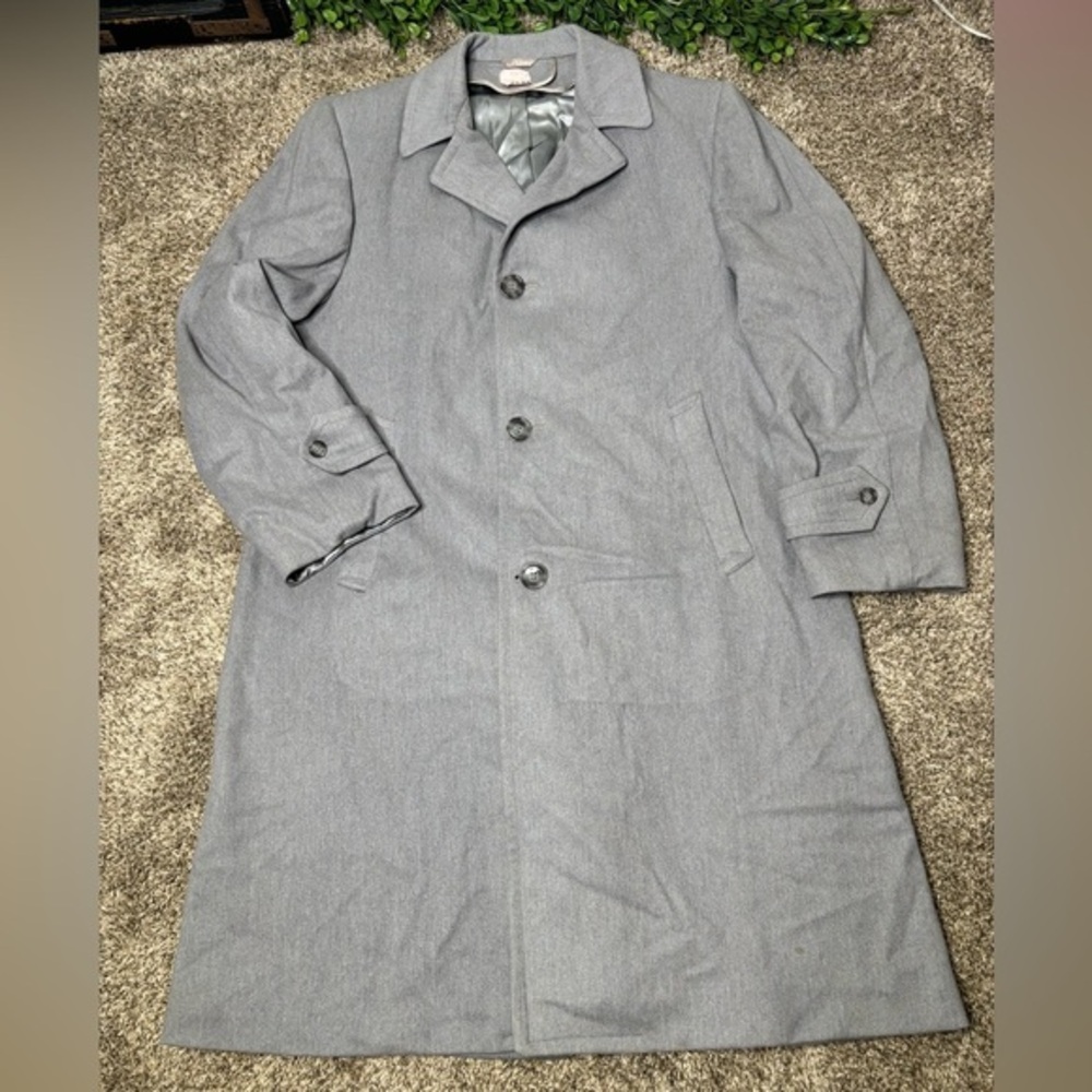1950’s vintage military waterproof trench coat skinner rayon(silk) cravenette